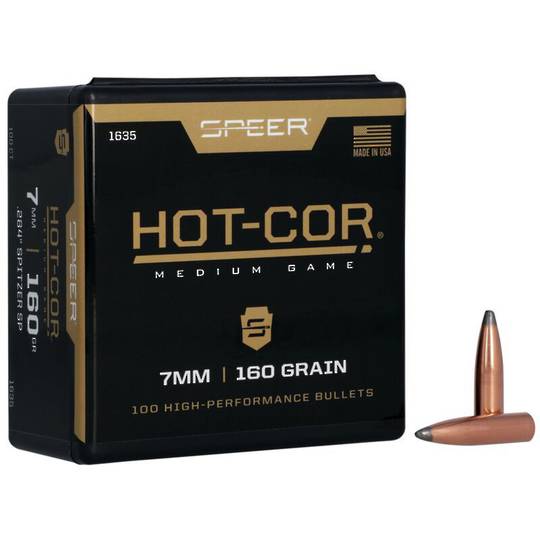 Speer 284/7mm 160gr Hot-Cor Spitzer SP (100 box) #1635